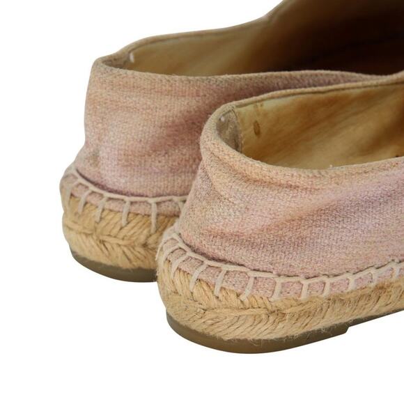 Chanel Espadrille 37 Leather Glitter Fabric Cc Cap Toe Flats CC-0220N-0040 - Picture 9 of 12